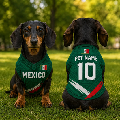 Personalized Mexico Dog Cat Jersey