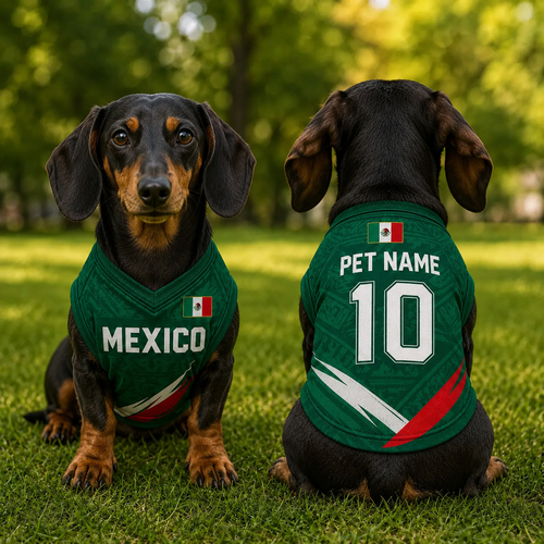 Personalized Mexico Dog Cat Jersey