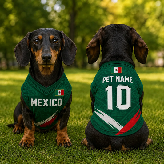 Personalized Mexico Dog Cat Jersey
