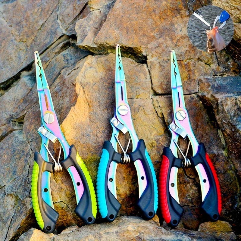 Manto™ Stainless Steel Fishing Pliers – Multi-Function Line Cutter & Split Ring Tool