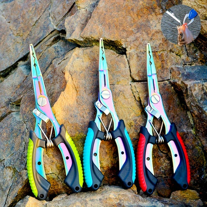 Manto™ Stainless Steel Fishing Pliers – Multi-Function Line Cutter & Split Ring Tool