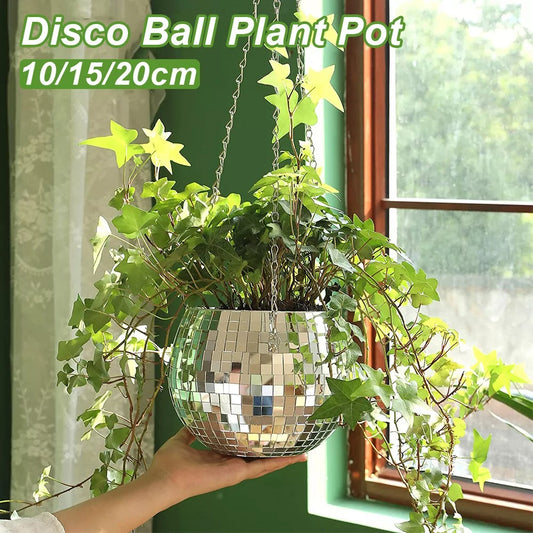 Disco Ball Plant Pot