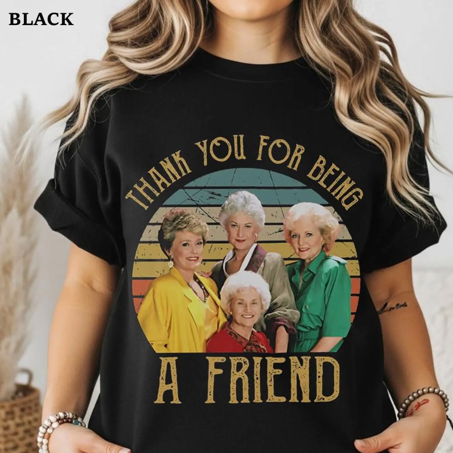 Retro Golden Thank You For Being Classic Movie Shirts