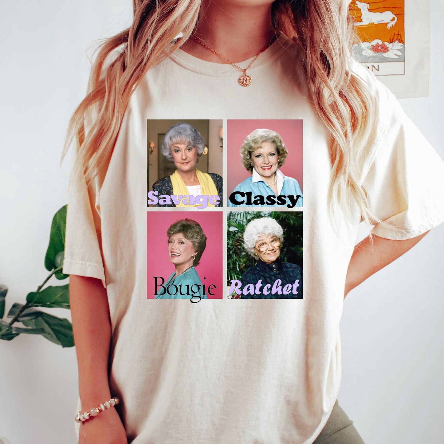 Golden Warhol Girls Sweatshirt, Retro Trendy Tee