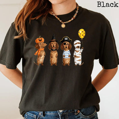 Funny Weiner Dog Costume Halloween Tee