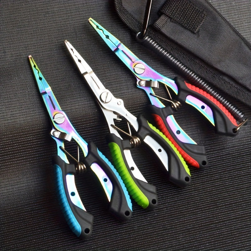 Manto™ Stainless Steel Fishing Pliers – Multi-Function Line Cutter & Split Ring Tool