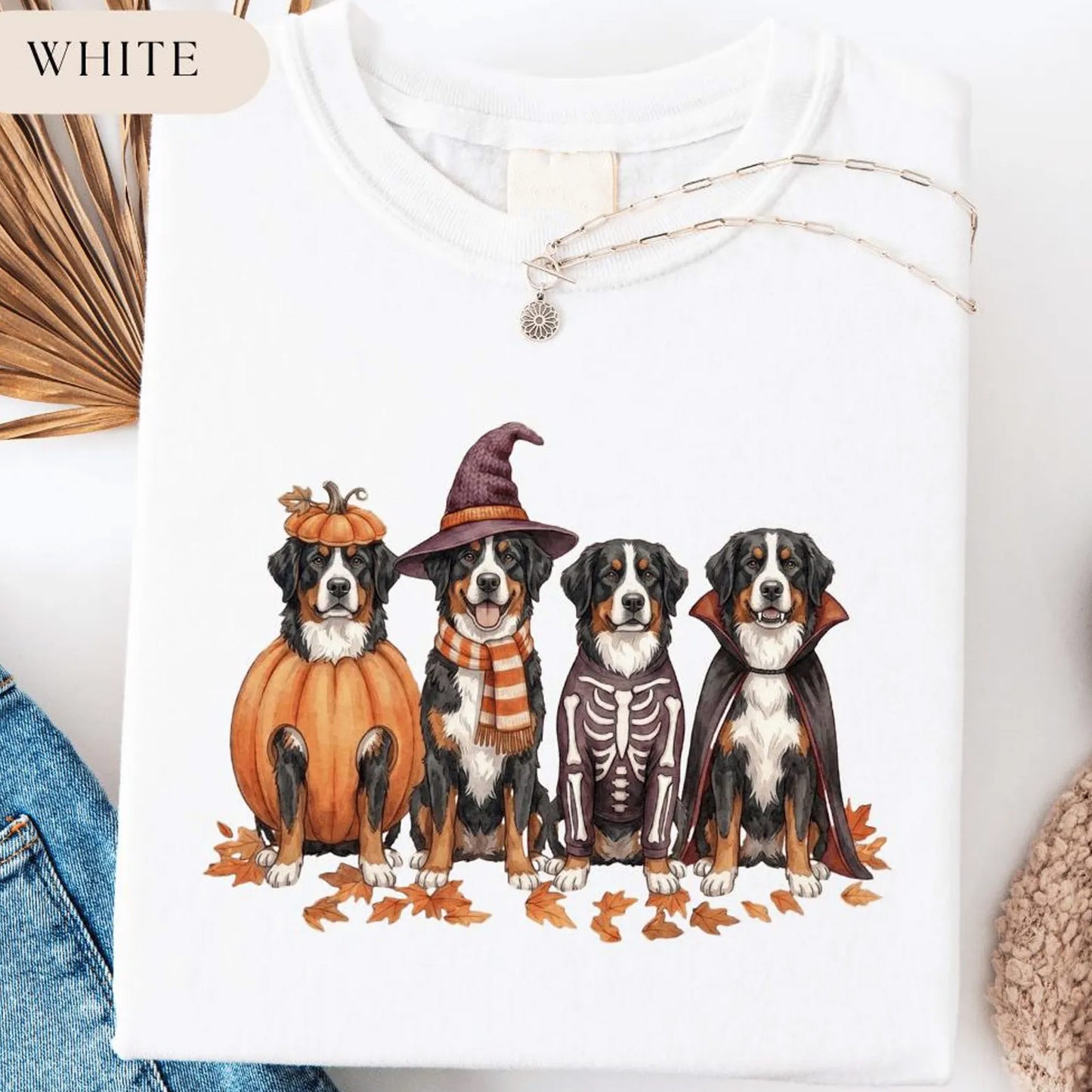 Bernese Mountain Dog Halloween Shirt, Funny Dog Halloween Gift
