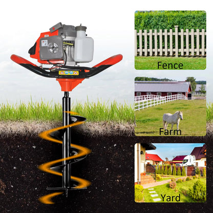 Manto™ 72cc Earth Auger Post Hole Digger Set