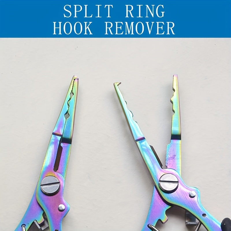 Manto™ Stainless Steel Fishing Pliers – Multi-Function Line Cutter & Split Ring Tool