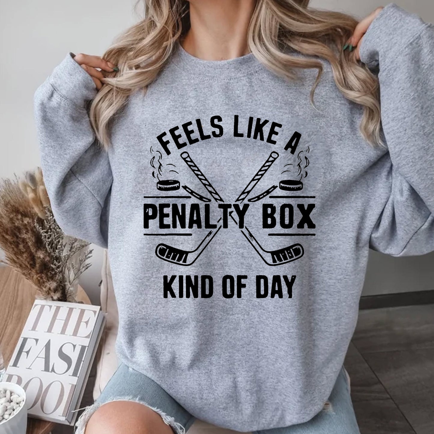 Feels Like A Penalty Box Kind Of Day T-Shirt, Funny Hockey Shirt