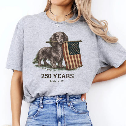 Patriotic Wiener Dog Tee, Vintage Weiner Dog Shirt