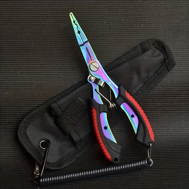 Manto™ Stainless Steel Fishing Pliers – Multi-Function Line Cutter & Split Ring Tool