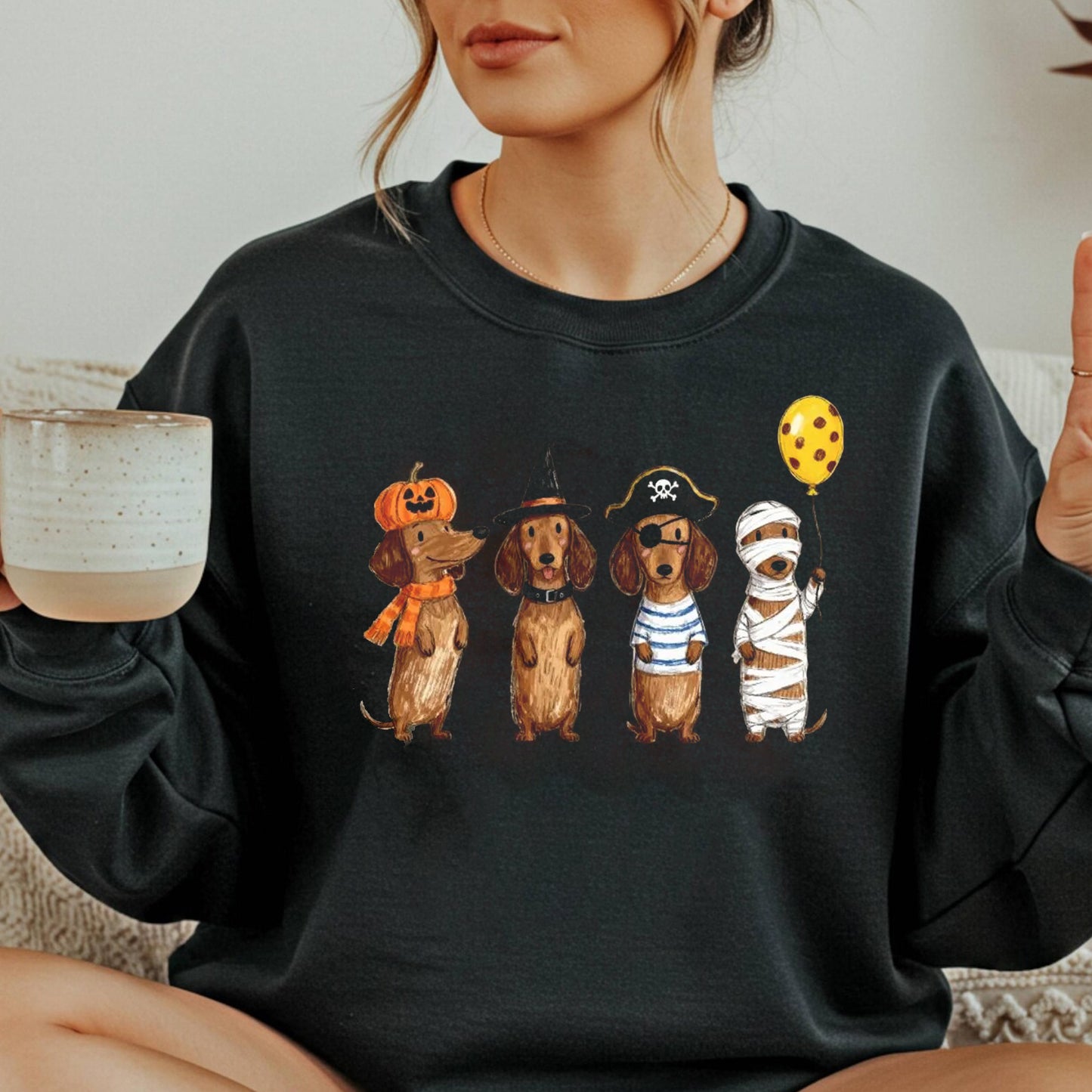 Funny Weiner Dog Costume Halloween Tee