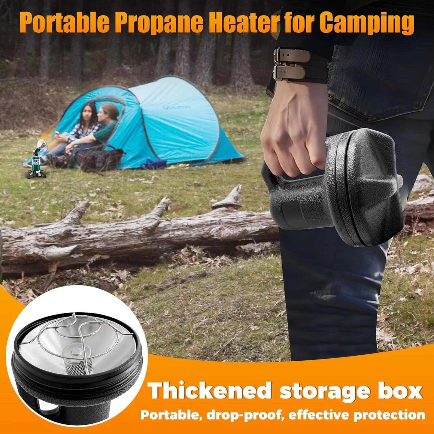 Manto™ 8500BTU Portable Propane Heater for Fishing