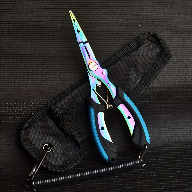 Manto™ Stainless Steel Fishing Pliers – Multi-Function Line Cutter & Split Ring Tool