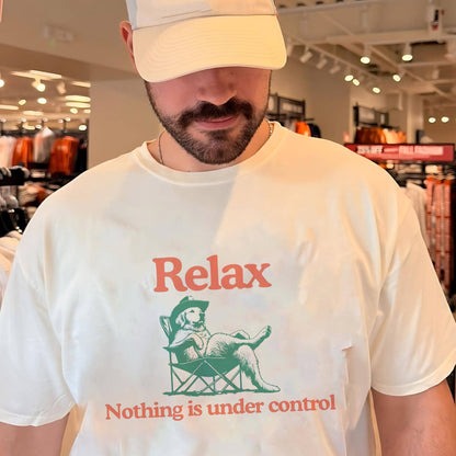 Relax Nothing Is Under Control Golden Retriever Tee
