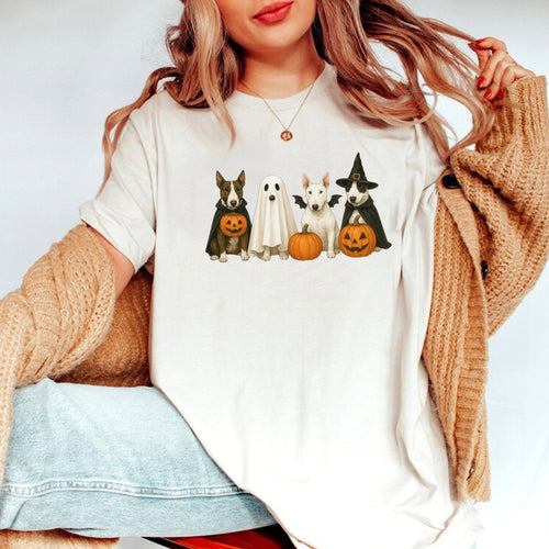 Halloween Dog Shirt, Halloween Bull Terrier Shirt