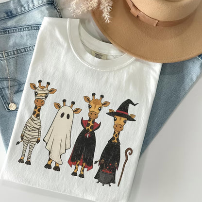 Giraffe Halloween Shirt, Funny Giraffe Boo Tee