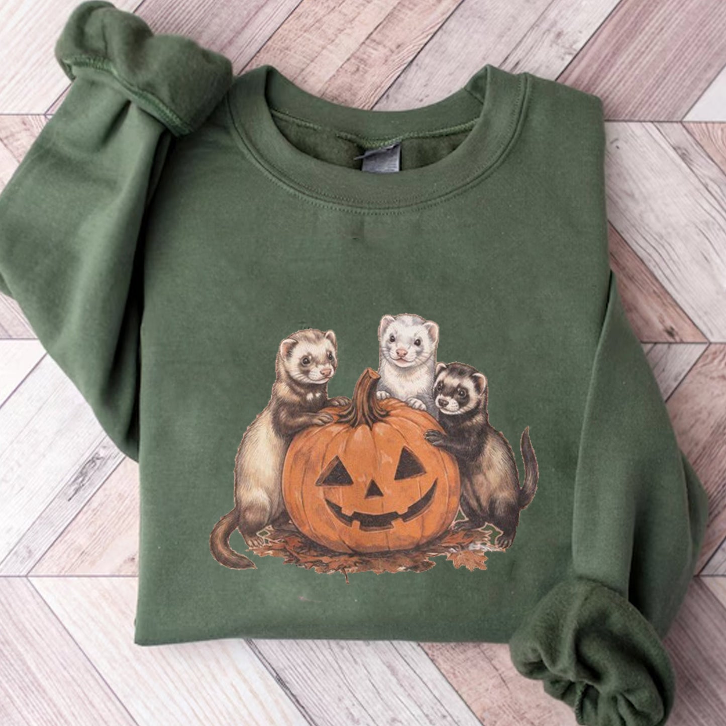 Ferrets Pumpkin Shirt, Ferret Halloween Shirt, Fall Ferret Shirt