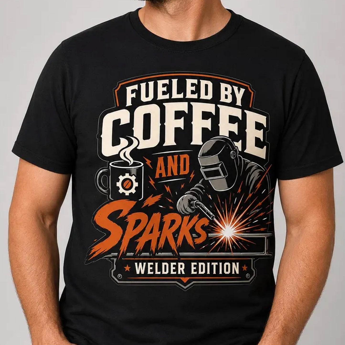 Welder Dad T-Shirt, Father's Day Gift for Welder, Blue Collar Shirt