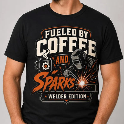 Welder Dad T-Shirt, Father's Day Gift for Welder, Blue Collar Shirt