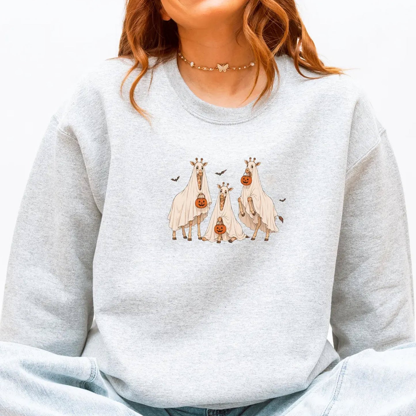 Giraffe Boo Halloween Shirt, Giraffe Ghost Shirt, Spooky Giraffe Tee