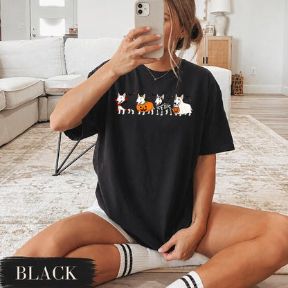 Halloween Bull Terrier Shirt, Cute Bull Terrier Tee