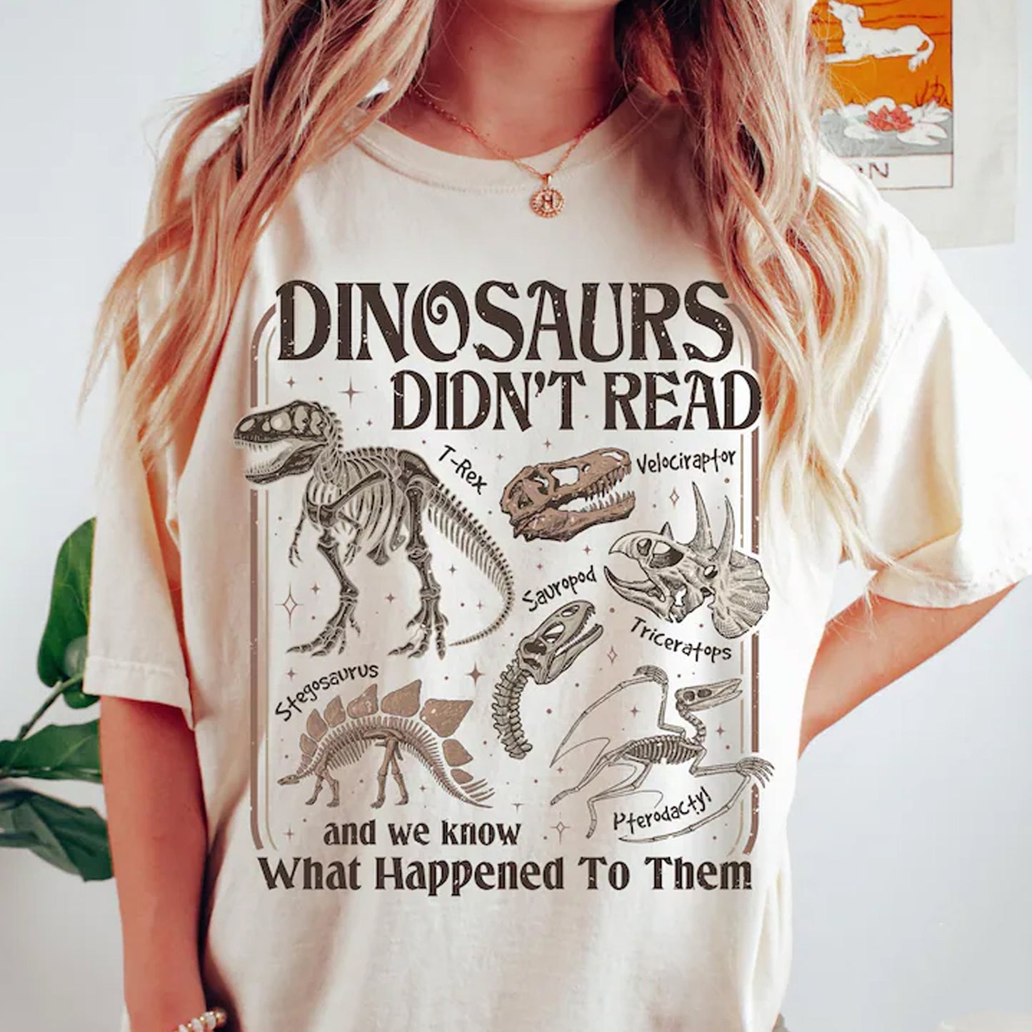 Dinosaurs Didn't Read Shirt, Funny Book Lover Sweatshirt