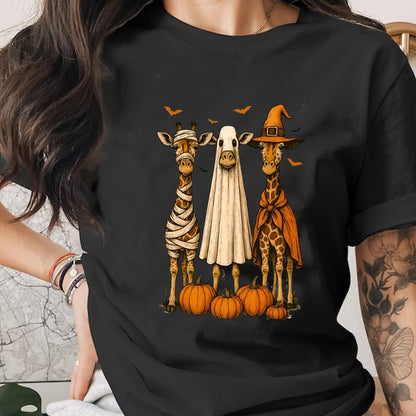 Boo Giraffe Halloween Shirt, Giraffe Lovers Gift