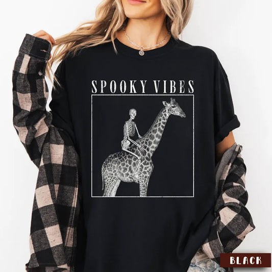Giraffe Boo Halloween Shirt, Giraffe Funny Halloween Tee Shirt