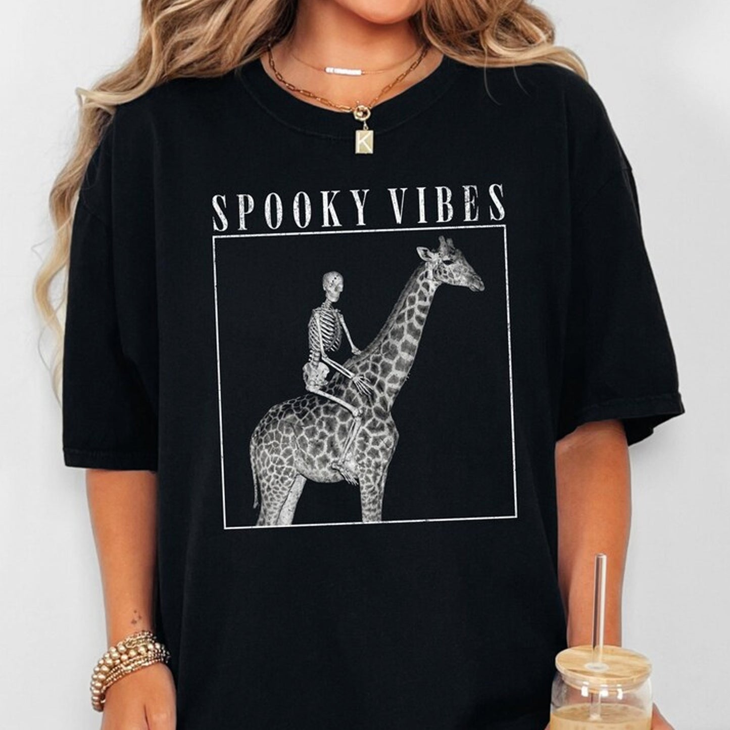 Giraffe Boo Halloween Shirt, Giraffe Funny Halloween Tee Shirt