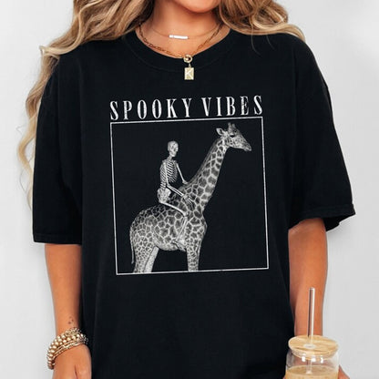 Giraffe Boo Halloween Shirt, Giraffe Funny Halloween Tee Shirt