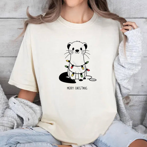 Ferret Lover Tee, Ferret Shirt, Xmas Gift Tee