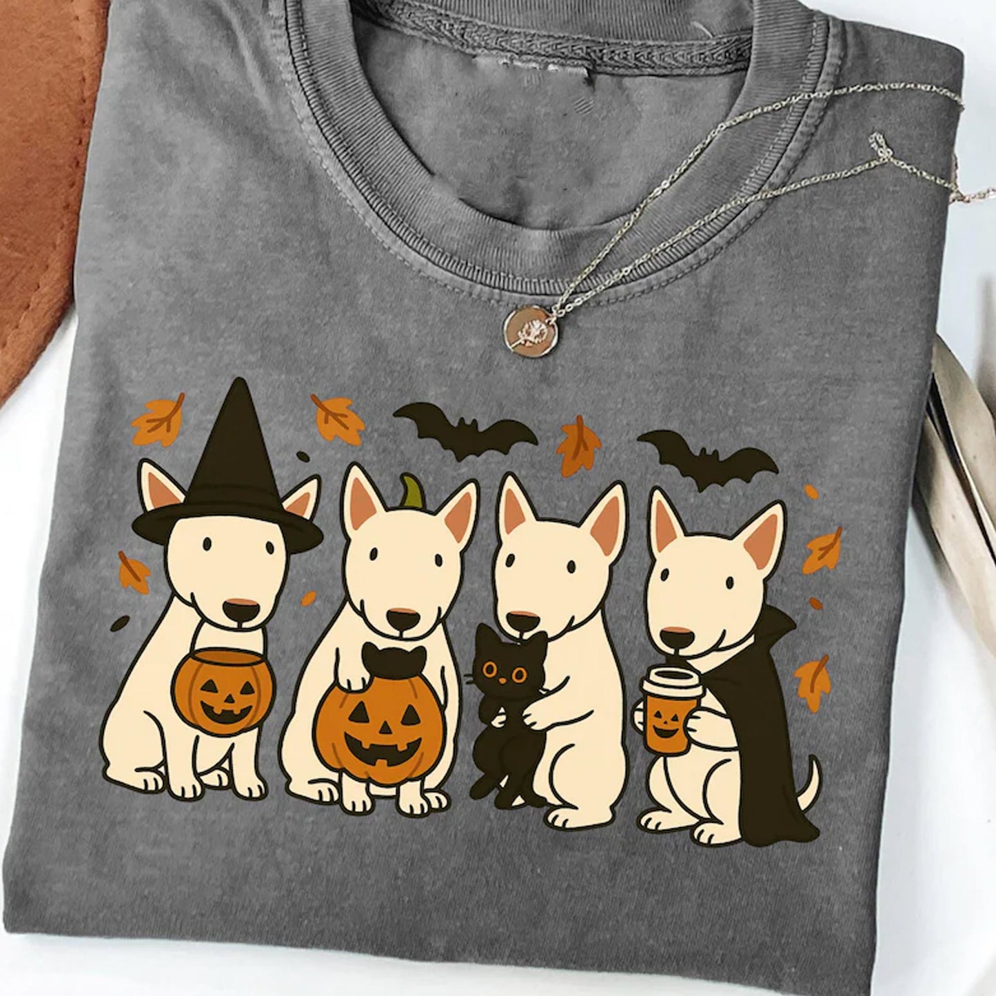 Bull Terrier Halloween Shirt, Bull Terrier Dog Trick Or Treat Spooky Season