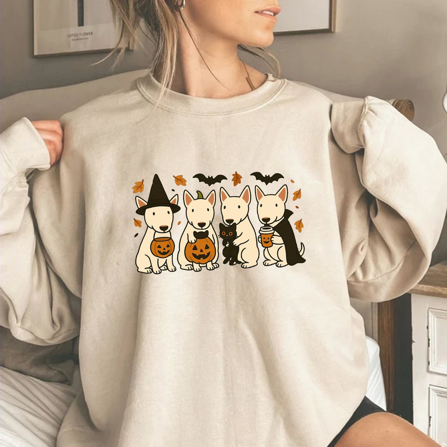 Bull Terrier Halloween Shirt, Bull Terrier Dog Trick Or Treat Spooky Season