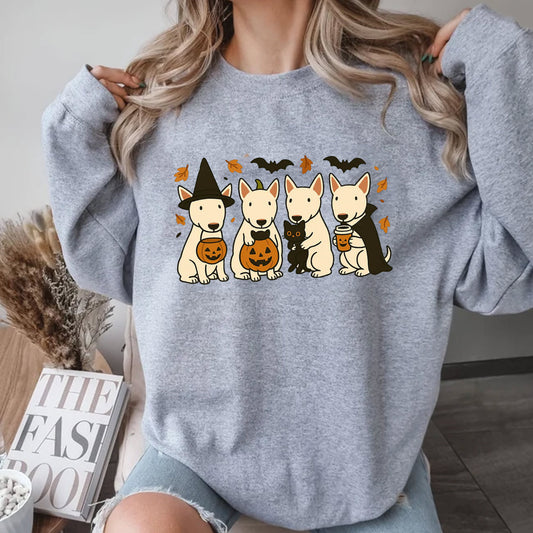 Bull Terrier Halloween Shirt, Bull Terrier Dog Trick Or Treat Spooky Season