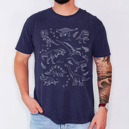 Dinosaur Vintage Style Shirt, Dinosaur World Tshirt, T-Rex Dino Graphic Tee