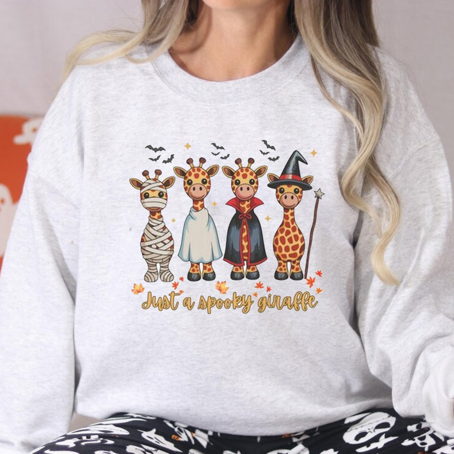 Giraffe Halloween Shirt, Giraffe Boo Shirt, Trick or Treat Spooky Tee