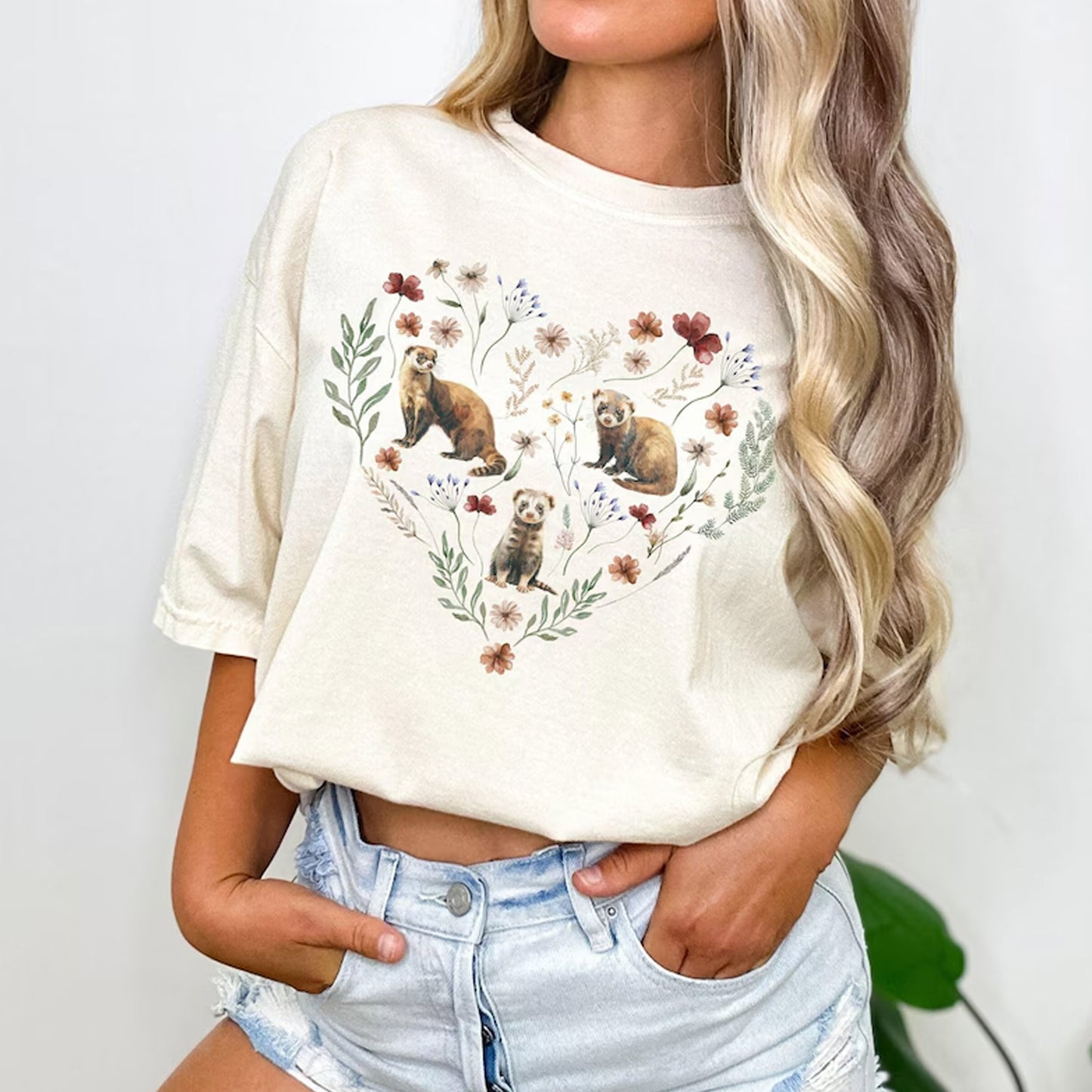 Ferret Shirt Gift For Animal Lover Tee