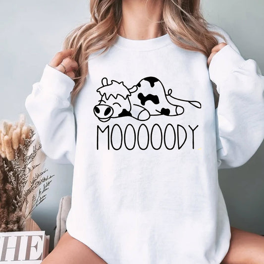 Cow Crewneck, Funny Cow Sweatshirts, Funny Farm Tee