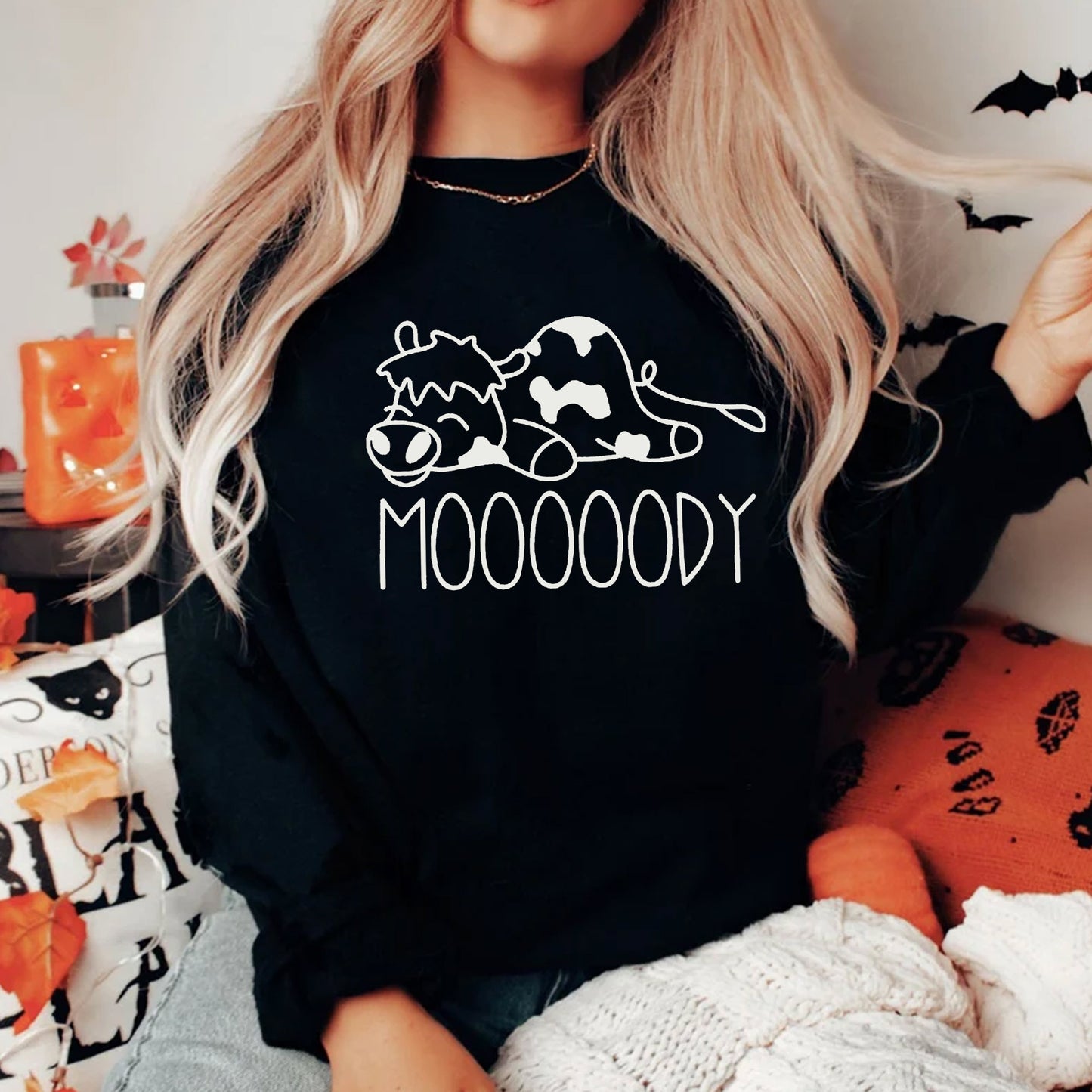 Cow Crewneck, Funny Cow Sweatshirts, Funny Farm Tee