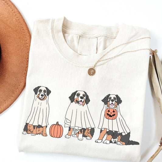 Ghost Dog Bernese Mountain Design, Halloween Dog Sweatshirt