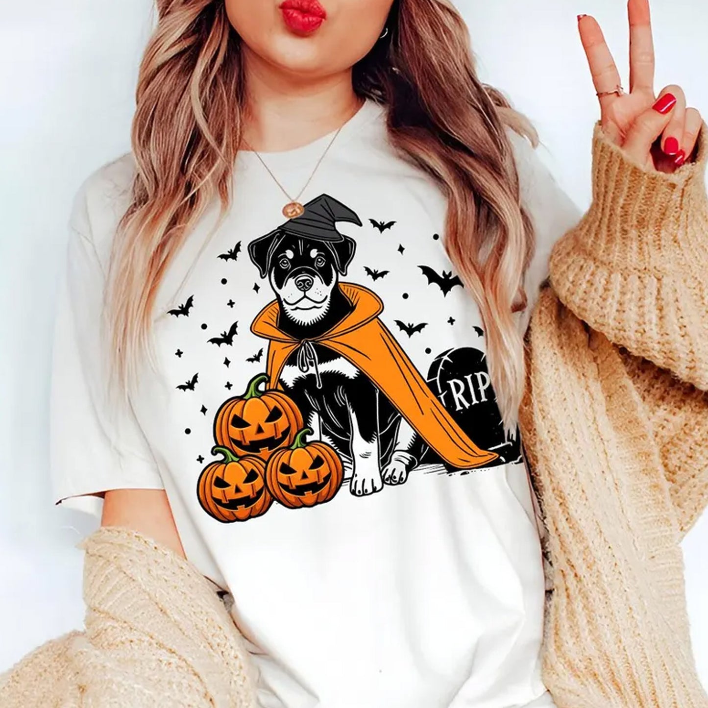 Rottweiler Halloween Shirt, Spooky Rottie Witch Sweatshirt