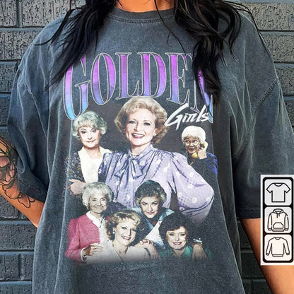 Vintage Golden Girls T-Shirt, Golden Girls Bootleg Tee For Fans