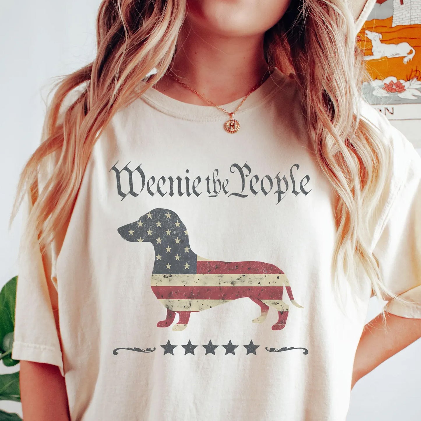 Dachshund 4th of July Tee, Patriotic Weenie Dog Shirt