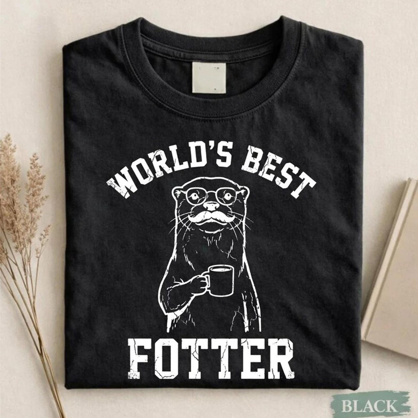 Funny Otter Dad Shirt, World's Fotter Father Tee, Animal Lover Gift