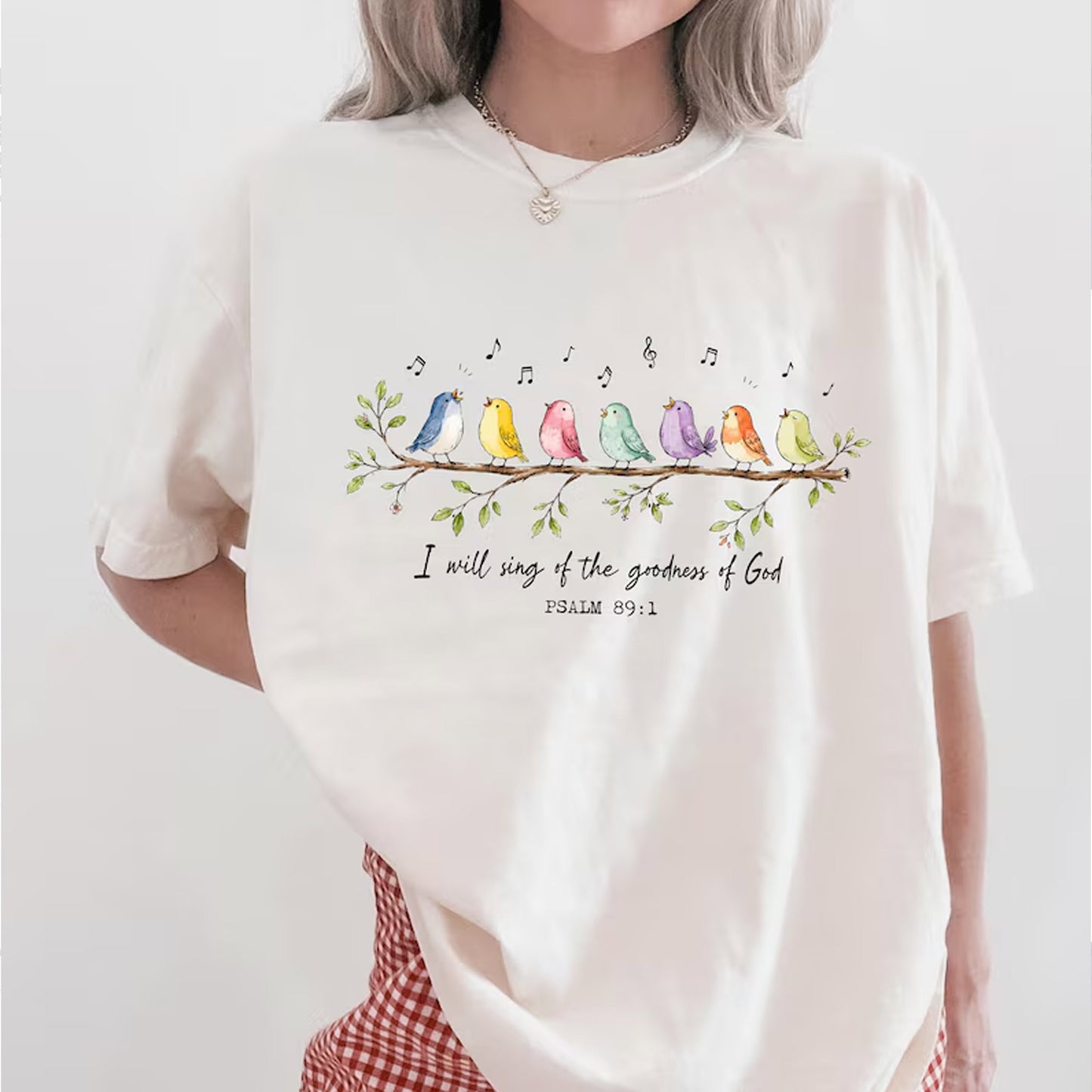 I Will Sing of the Goodness of God Shirt, Psalm 89 1 Shirt, Christian Bird Shirt