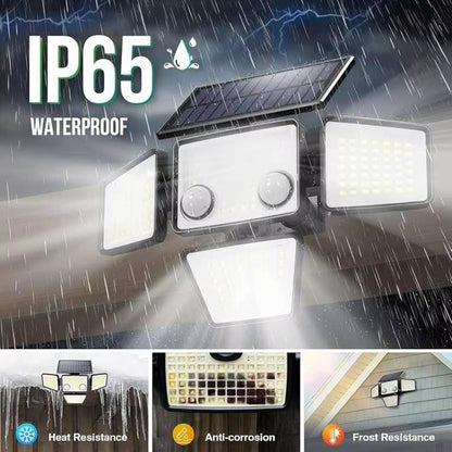 Manto™ 4-Head Solar Outdoor Light 3000LM with Motion Sensor