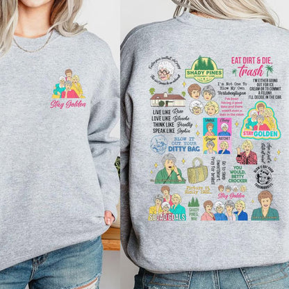 Two-Sided Stay Golden Shirt, Golden Girls Shirt