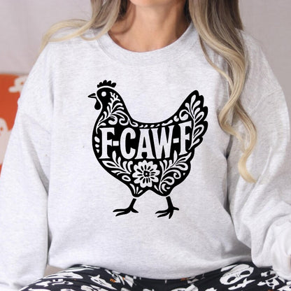 Funny Chicken Shirt, F-CAW-F Farm Animal Tee, Backyard Chicken Gift